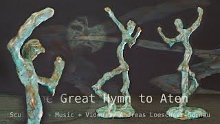 "The Great Hymn to Aten"  18th Dynasty Pharaoh Akhenaten from Amarna period  - sculpture