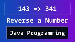 Java Program to Reverse a Number