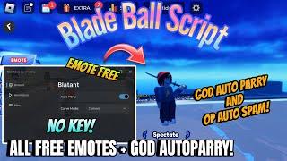 Blade Ball script GOD AUTOPARRY And ALL FREE EMOTES | Best Blade Ball Script |Roblox Executor Mobile