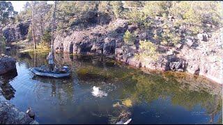 Fly fishing for fat Rainbows on a Flycraft Stealth.
