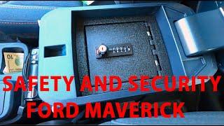 FORD MAVERICK Safety & Security Center Console Locking Safe-Vault Review-Installation-RECOMMENDED