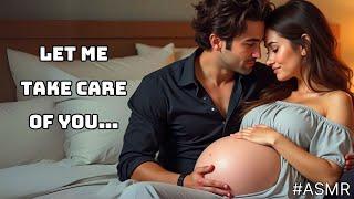 ASMR Boyfriend Sleep Aid | Caring for You Through Pregnancy Nausea (Whispered Comfort & ASMR Sounds)