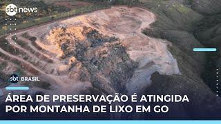 Montanha de lixo desaba em área de preservação ambiental no entorno do DF | #SBTBrasil