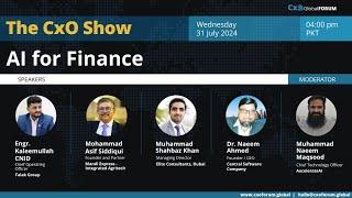 The CxO Show on “AI For Finance”