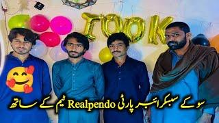 100k subscribe celebration with realpendo team #viral #viralvideo #sabir #vlog