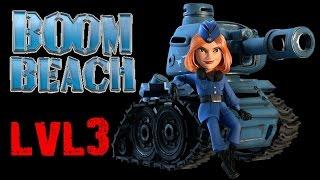 Boom Beach HQ13: ALL Level 3 Tank Multiplayer Raids and Strategy