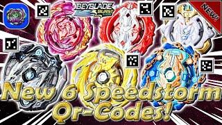 New 6 SPEEEDSTORM Qr-Codes | Новые 6 Qr-Кодов Speedstorm - Beyblade Burst Surge