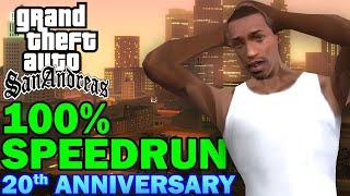 GTA San Andreas 20th Anniversary 100% Speedrun