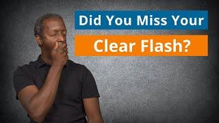 Have You Already Had Clear Flashes?