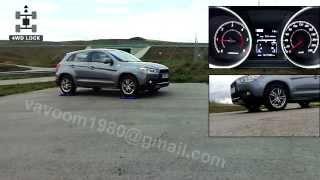 Mitsubishi ASX 4x4 diagonal roller test - 4WD LOCK - RVR / Outlander Sport