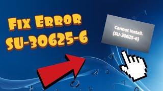 How To Fix PS4 Error SU-30625-6 - Update File Corrupted