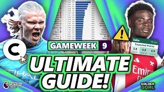 THE ULTIMATE GUIDE FOR FPL GAMEWEEK 9!  | Fantasy Premier League 24/25 Strategy and Tips