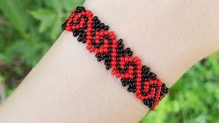 Beaded bracelet/Diy/Tutorial/Браслет из бисера/Как сделать браслет/Бисер/Рукоделие