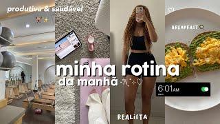 ROTINA DA MANHÃ REAL | hábitos saudáveis & produtividade