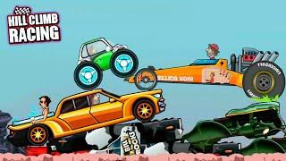 Мини МОНТАЖ Hill Climb Racing прохождение игры на андроид про машинки гонки и ТОП КОММЕНТАРИИ.