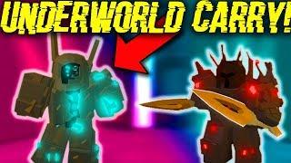 I CARRIED PEOPLE IN THE *NEW* UNDERWORLD DUNGEON! (ROBLOX DUNGEON QUEST)