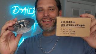 Hibbent Stainless Steel 3 in 1 Kitchen Sink Drain Strainer and Stopper Combo - Review