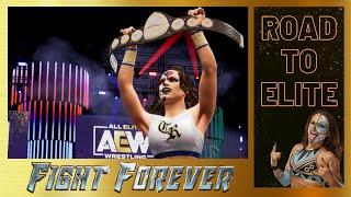 AEW: Fight Forever - Thunder Rosa's Road To Elite! Crazy match finish! Title Win?? Part 1