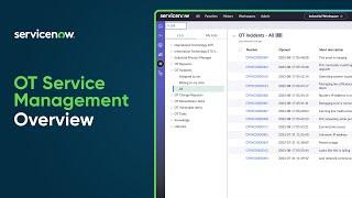 Operational Technology Service Management | Overview