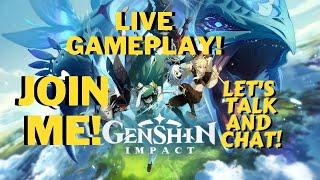 GENSHIN IMPACT! JOIN ME ON MY JOURNEY  LIVE GAMEPLAY #4 - Adventurer Level 21