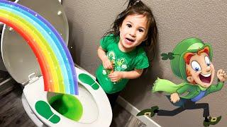 OAK caught a Leprechaun!! St Patrick's Day Routine and GOLD TRAP 