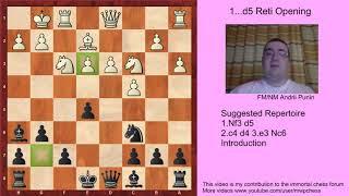 Chess - The 1...d5 Reti Opening (for black) - 2.c4 d4 3.e3 Nc6-Introduction