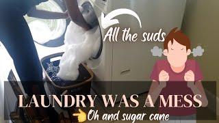 This Week's Laundry was a Mess | Too much suds in front loader | 355 subs
