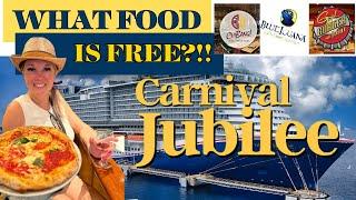 All the Free Food options on Carnival Jubilee!!!