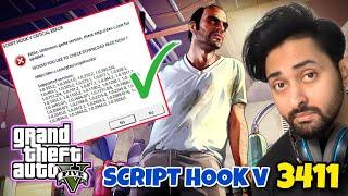 SCRIPT HOOK V FOR  GTA 5 VERSION 3411 | SCRIPT HOOK V | GTA 5 OFFLINE MODS | HINDI/URDU | THE NOOB