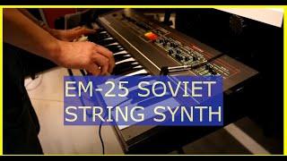 The marvelous Электроника ЭМ 25 Soviet era SYNTHESIZER