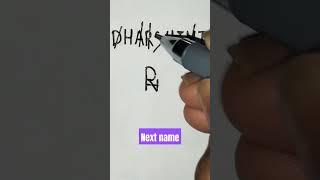 # DHARSHINI  name logo # Design # Next name #shorts # By Rajbir