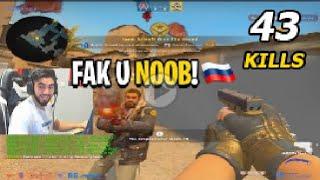 ScreaM Plays with TOXIC RUSSIAN Player - Stream Highlights -  FACEIT CSGO