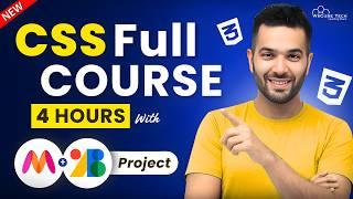 CSS Full COURSE for Beginners in 4 HOURS | Learn CSS in 2024 with Practical