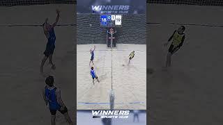 The opponent made us run and fall but we won @winnersbeachvolleyball #volleyball