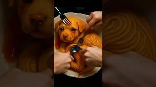 Everyone Smashed Cute Dog  AI Spaghetti Baby Under Sour Cream Torn Fantasy Tent