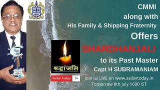 Shradhanjali  A Tribute to Capt. H. Subramaniam.