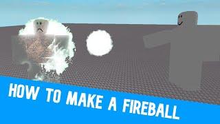 Roblox studio tutorial I How to make a fireball