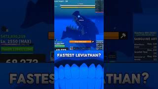 What's your Fastest Leviathan? #roblox #bloxfruits #shorts #robloxedit