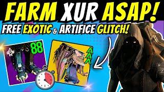 Free XUR EXOTIC & ARTIFICE FARM Do ASAP! Armor Glitch, ADEPTS, Xurfboard & Catalyst Oct 25 Destiny 2