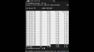 How to see system activity report (SAR) | DailyStudyLinux  #learnlinux #linuxinterviewquestions