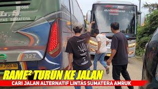 MENELUSURI JALAN SEMPIT, BERTEMU BUS ALS DI PERTENGAHAN KEBUN SAWIT,