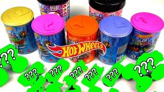 12X Hot Wheel Color Reveal Color Shifters: 2 MONSTER TRUCKS and 5X2 CARS asmr