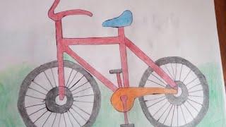 Влог Рисуем Велик. Как Нарисовать  Велосипед. Vlog Draw. How To Draw A Sports Bike.