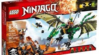 lego ninjago зелёный дракон Ллойда.