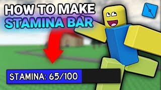 How to make a STAMINA BAR in ROBLOX STUDIO!