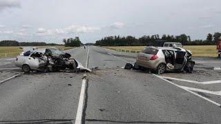 Страшное дтп в Новосибирской области 14.08.2021г- столкнулись Kia и ВАЗ-2110. погибли трое человек.