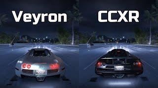 Bugatti Veyron vs Koenigsegg CCXR - Need for Speed Carbon (Drag Race)