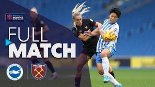 Full Match: Brighton & Hove Albion v West Ham United | Barclays WSL 2024-25