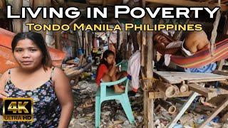 Extreme Living in Poverty | Baseco Compound Tondo Manila Philippines [4K] 