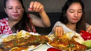 ध्युमा जिम्बु राखेर बनाएको कालो दाल अनि साथमा fish curry अनि ज्यान मारा खर्सानी mukbang